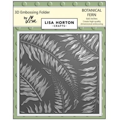 Lisa Horton Crafts 3D Embossing Folder - Botanic Fern